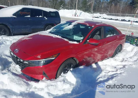 2022 Hyundai Elantra Sel z USA, uszkodzony, nr VIN 5NPLM4AG8NH071283
